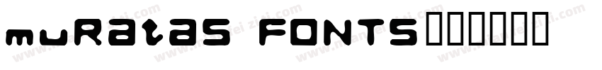 muRataS FONTS字体转换